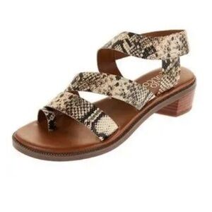 FRANCO SARTO Laritza Vanilla sky snake print strapy heeled sandal size 6